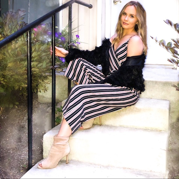 Letis Pants - BAYSIDE VIBES CULOTTES  STRIPED JUMPSUIT